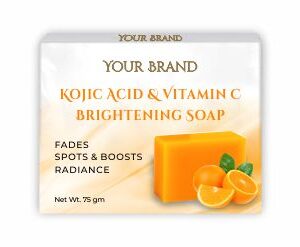 Kojic Acid + Vitamin C Brightening Soap Third-Party Manufacturer
